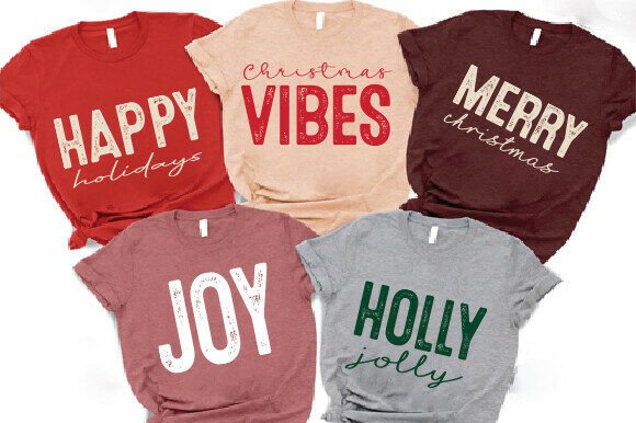 Christmas PNG, Retro Distressed Holiday Review
