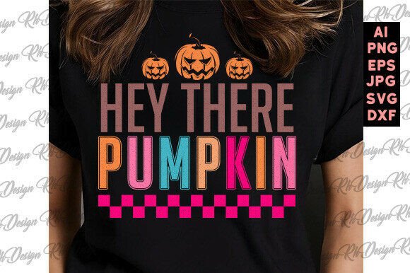 Hey There Pumpkin Png, Fall Png, Retro