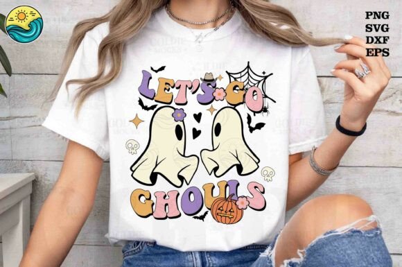 Let’s Go Ghouls SVG Cute Halloween Ghost