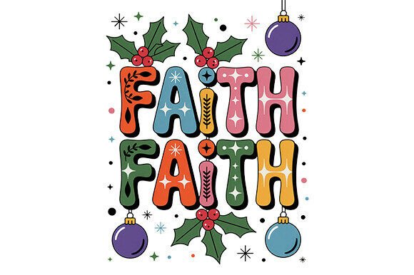 Retro Christmas Png Review: Faith Design for Embroidery