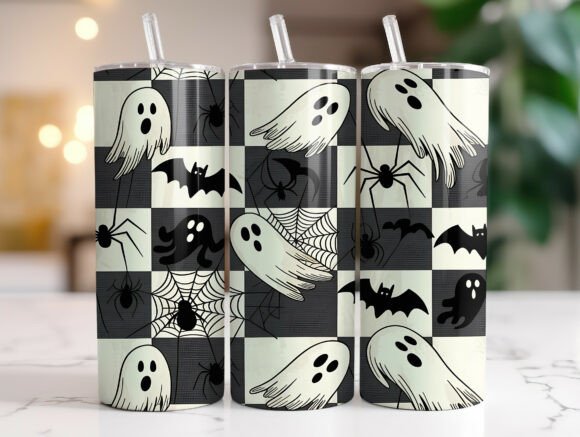 Retro Halloween 20oz Tumbler Wrap Design Review