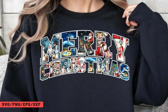 Retro Merry Christmas PNG Review