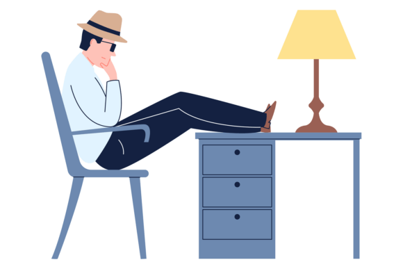 Review: Thinking Man in Retro Hat. Detective Inv